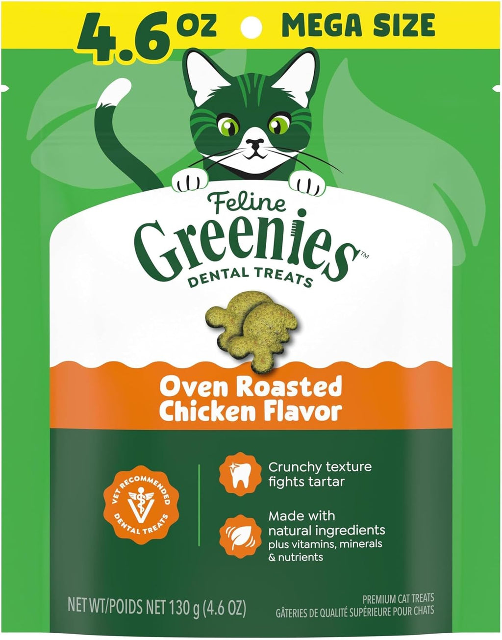 Feline Natural Dental Cat Treats – Roasted Chicken Flavor