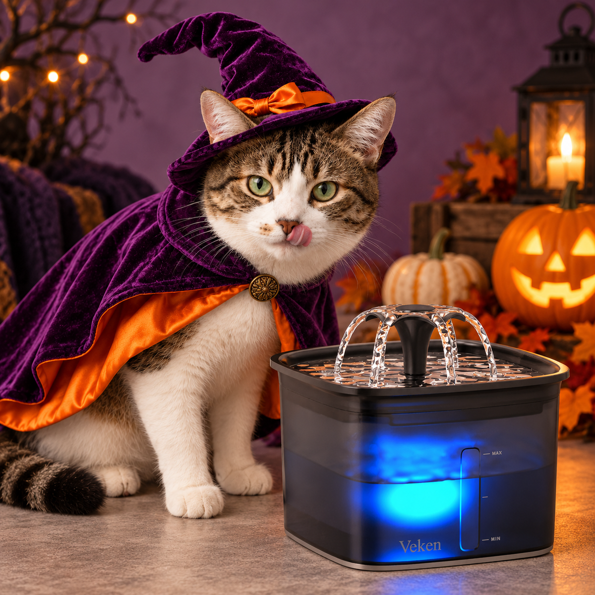 Innovation Award Winner Pet Fountain - 95oz/2.8L Automatic Cat Water Fountain and Dog Water Dispenser with Replacement Filters for Multiple Pets