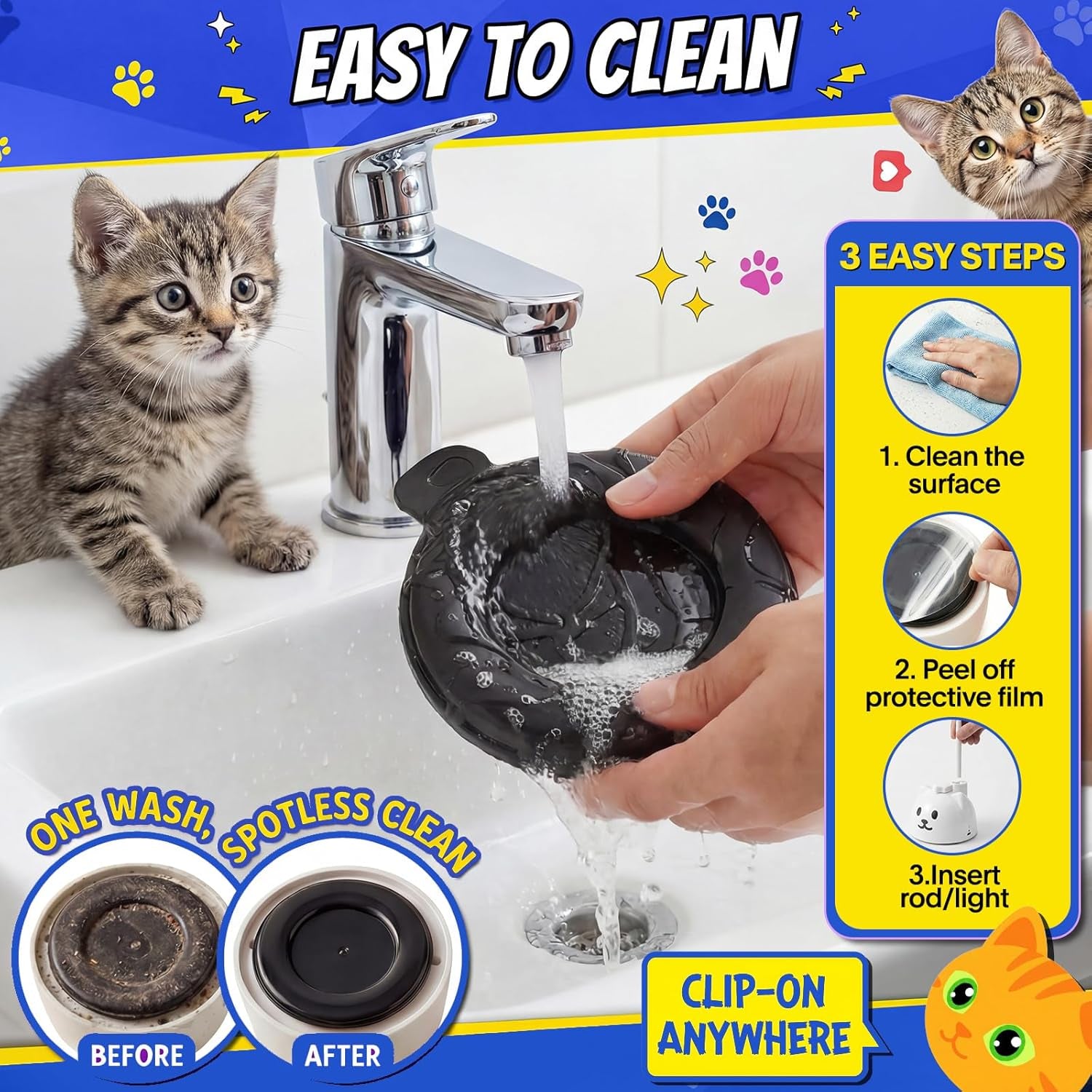 Interactive Automatic Flying Bird Cat Toy for Indoor Cats, Rechargeable Motion-Activated Cat Wand with 360° Spinning Feather, Strong Suction Cup Base & Smart Self-Play Design